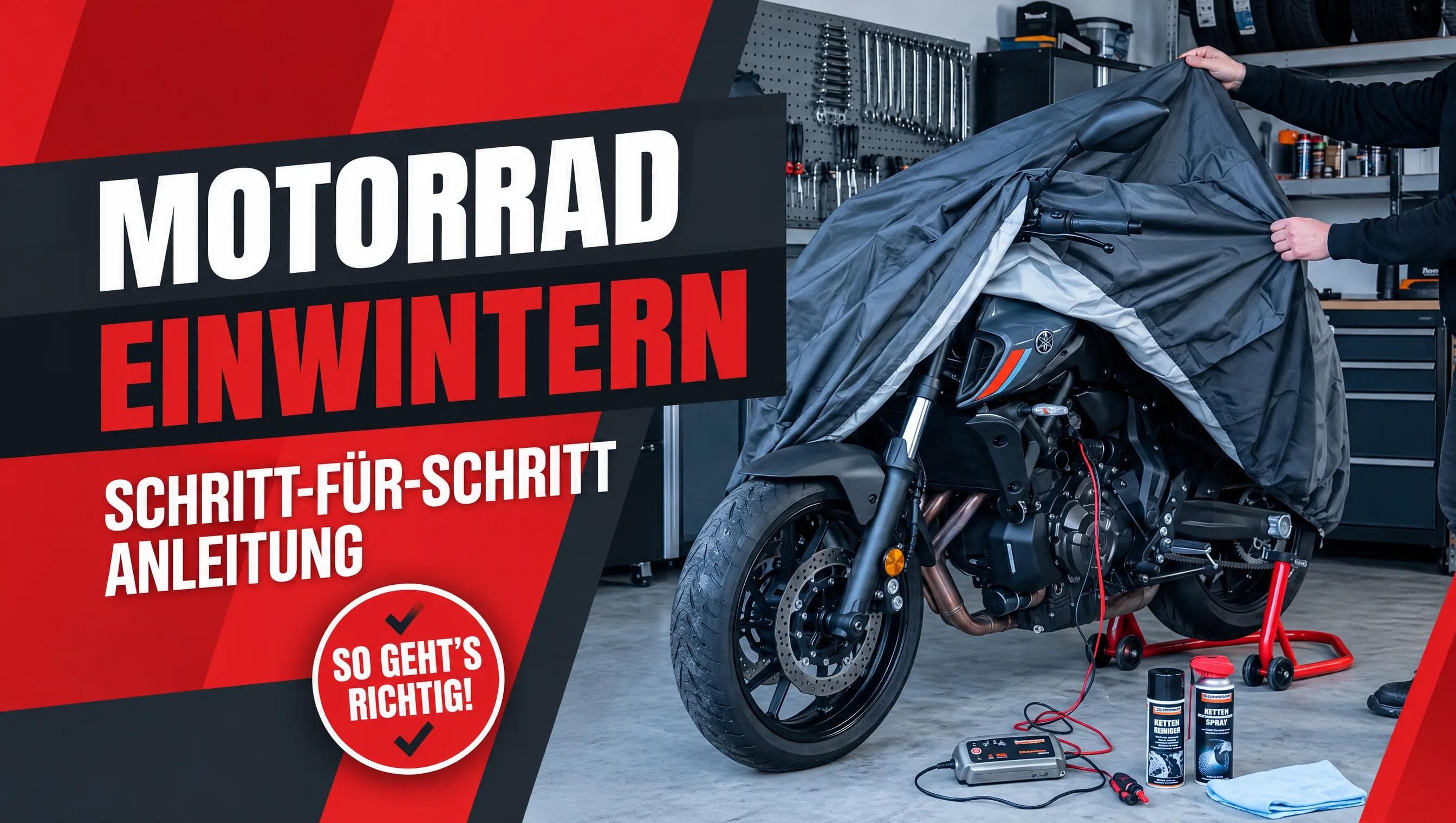 Motorrad richtig einwintern Mega Mietpark